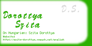 dorottya szita business card